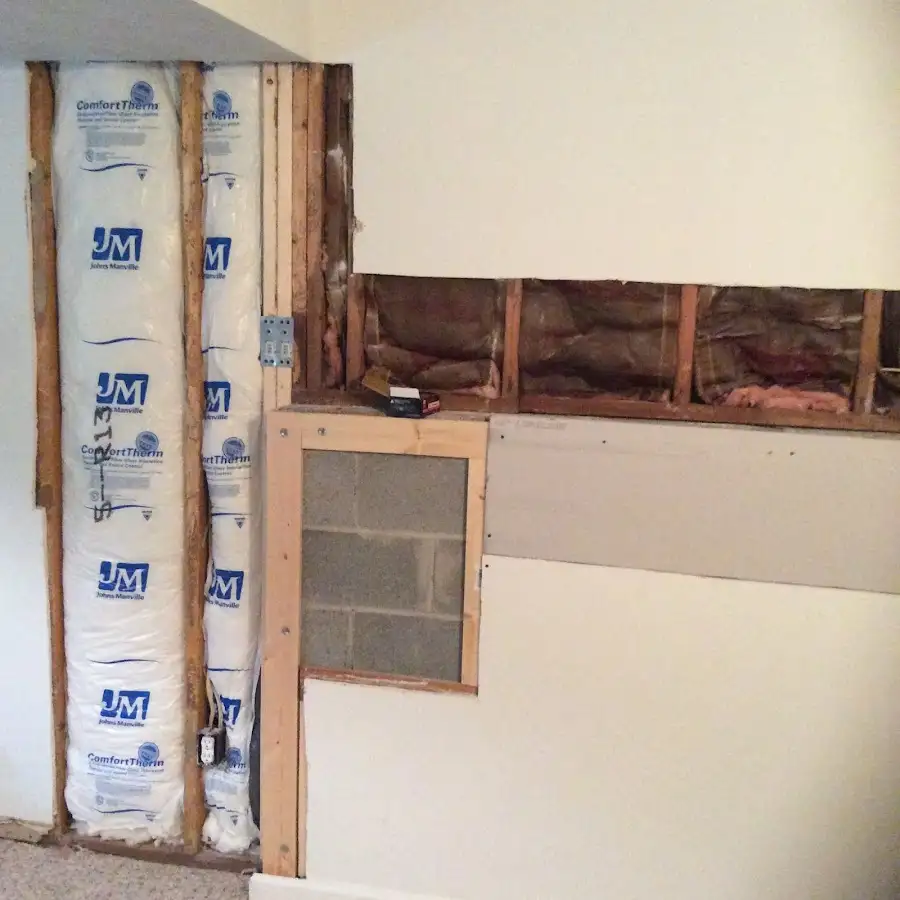 Wall insulation replacement during Contents Cleaning & Restoration in Lewistown
